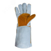 Перчатки Ferrus Long защитные (краги) из спилк кожи с подкладкой, серый/желтый, размер 10/XL (6 пар)