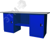 Верстак с двумя тумбами, тумбы с одной дверцей, 1900х686х820 мм