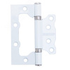 Петля дверная накладная без врезки 2шт, АЛЛЮР 100х75 2BB WW белый