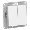 AtlasDesign Белый Переключатель 2-клавишный сх.6, 10АХ, механизм | ATN000165 | SE