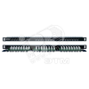 Патч-панель высокой плотности 19' 0.5U 24 порта RJ45 категория 5E Dual IDC