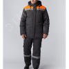 Костюм зимний Партнер NEW (Смесовая, 210) п/к, темно-серый/оранжевый,52-54,182-188