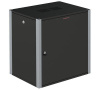 Шкаф телекоммуникационный настенный 19' 12U дверь металл IP20. 600x600x585mm(ШхГхВ) цвет черный(RAL 