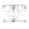 Траверса одноцепная концевая для жб стоек 20 кВ