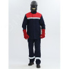 Костюм сварщика Велд-СОП 1 класс защиты (ткань Хлопок-ОП,350) брюки, темно-синий/красный, 48-50/182-