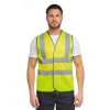 Жилет сигнальный арт. J04 цв. жёлтый флуоресцентный р. L 96-100/170-188