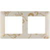 Valena LIFE Рамка 2 поста Ампир бежевый универсальная