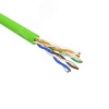 Витая пара U/UTP CAT 5e нг(А)-LSLTx 4PR 24AWG INDOOR SOLID зеленый 305м