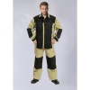 Костюм сварщика комбинированный 2 кл.защиты (тк.Брезент,550/Спилок S=1,5), черный/бежевый(А4), 64-66