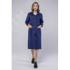 Халат женский рабочий (ткань Диагональ,195), темно-синий, 56-58 170-176