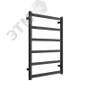 Полотенцесушитель электрический из квадратного профиля J plaza neo 80/50 с диммером цвет чёрный мато