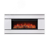 Каминокомплект напольный дистанционное управление 860/1745/320, 1600 Вт цвет белый