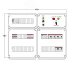 Щит управления электрообогревом DEVIBOX HR 6x4400 D316 (в комплекте с терморегулятором и датчиком те