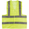 Жилет сигнальный желтый, 1 горизонтальная и 2 вертикальные полосы, 80 гр, размер XXL