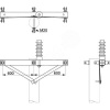 Траверса одноцепная анкерная 35 кВ, A=600