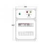 Щит управления электрообогревом DEVIBOX HR 2x1700 D330 (в комплекте с терморегулятором и датчиком те