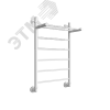 Полотенцесушитель водяной FJ 80/50 с крепежом, фитингами и отражателями цвет белый