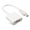 Конвертер-переходник USB 3.0 AM на VGA 15F, белый