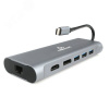 Сетевой адаптер USB-C 8-в-1 (Type-C, USB3.0, HDMI, DisplayPort, VGA), 0.15м.