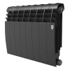 Радиатор биметаллический секционный B 350/87/10 BILINER черный, боковое подключение  1340Вт
