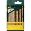 Набор сверл HSS по металлу, титановое покрытие, 13 шт (1.5-2-2.5-3-3.2-3.5-4-4.5-4.8-5-5.5-6-6.5 мм)