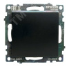 Переключатель перекрестный одноклавишный (механизм) 250В 10А серия Катрин черный STEKKER
