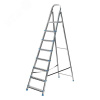 Стремянка, 8 ступеней, стальная, оцинкованная