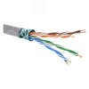 Витая пара F/UTP 4 пары CAT 5E нг(А)-LS серый катушка 305м