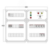 Щит управления электрообогревом DEVIBOX HR 6x2800 D316 (в комплекте с терморегулятором и датчиком те