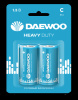 Элемент питания LR14 DAEWOO солевая Heavy Duty блистер, 2 шт.