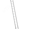 Лестница приставная, односекционная, алюминиевая, 11 ступеней, высота 307 см