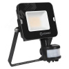 Прожектор светодиодный ДО-20Вт 3000К 1800лм IP65 чёрный с датчиком
