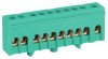 Шина NO-224-103 PE земля в изолированном корпусе на DIN-рейку ШНИ-6х9-10-Д зеленый