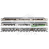 Патч-панель высокой плотности 19 0.5U 24 порта RJ-45 категория 6 Dual IDC экранированная