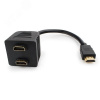 Разветвитель HDMI + HDCP v.1.4, 2x19F, Full-HD