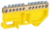 Шина NO-224-91 PE земля на DIN-изоляторе ШНИ-6х9-12-Д-желтый