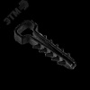 Дюбель-хомут для плоского кабеля черный PCD-F 06x12-45-100BL PA6.6 Jazzway (100 шт/уп) Jazzway