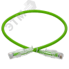 Патч-корд категории 6A UTP 3м st. с ленточным замком зеленый