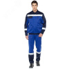 Костюм мужской Спецус с полукомбинезоном цв. василек-синий, р. 104-108/158-164