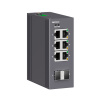 Промышленный неуправляемый коммутатор, 2х100Base-X, SFP слотов, 6х10/100Base-T(X) портов RJ45, 12-48
