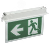 Светильник светодиодный ССА3001 3Вт 3ч эвакуационный встраив. двусторонний сменный IEK LSSA0-3001-3-