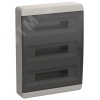 TEKFOR Корпус пластиковый ЩРН-П-54 IP41 черная прозрачная дверь IEK