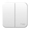 Blanca Белый О/У с изолирующей пластиной Выключатель 2-клавишный 6А, 250B | BLNVA065011 | SE