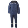 Костюм утеплённый мужской СТАНДАРТ куртка полукомбинезон цв. т/синий с васильковым тк. Грета с СОП 5