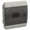 TEKFOR Корпус пластиковый ЩРВ-П-8 IP41 черная прозрачная дверь IEK