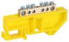 Шина NO-224-88 PE земля на DIN-изоляторе ШНИ-6х9-6-Д-желтый