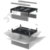 Комплект основание и крыша LINEA E 600х600мм шкафа 18-47U чер.