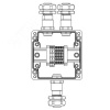 Взрывозащищенная клеммная коробка из полиэстера TBE-P-03-(2xCBC.2-2xCBC.2(i)-2xTEO.2)-2xKAEPM2MHK-20