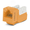 Вставка Keystone Jack RJ-45(8P8C)кат 6110 IDC оранжевая