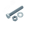 Болт DIN933 8.8 с шестигранной головкой оцинк. М8х70 + гайка + шайба (2 шт)